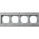 Gira 021465 afdekraam 4-voudig TX44 aluminium