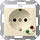 Gira 045101 wandcontactdoos randaarde osb tekstkader Systeem 55