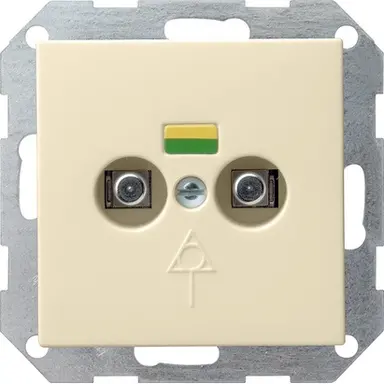 Gira 040501 wandcontactdoos 2-voudig potvereff Systeem 55