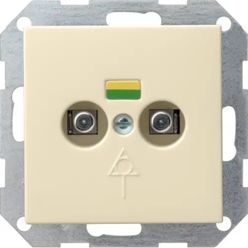 Gira 040501 wandcontactdoos 2-voudig potvereff Systeem 55