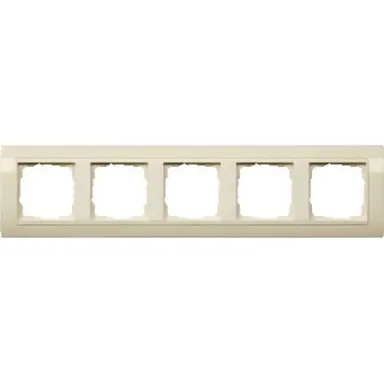 Gira 0215021 afdekraam 5-voudig tbv wandgoot creme