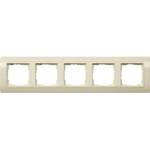 Gira 0215021 afdekraam 5-voudig tbv wandgoot creme