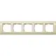 Gira 0215021 afdekraam 5-voudig tbv wandgoot creme