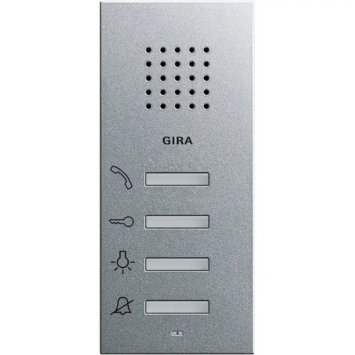 Gira 125026 huisstation audio opbouw Systeem 55 aluminium mat