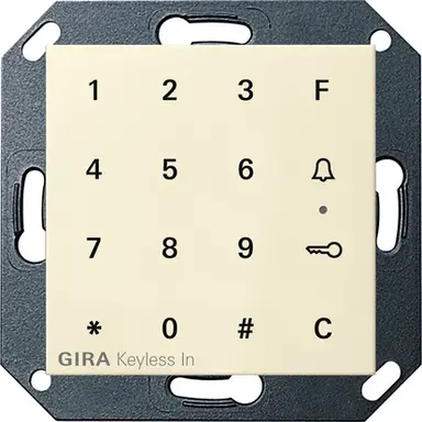 Gira 260501 bedieningselement keyless in Systeem 55