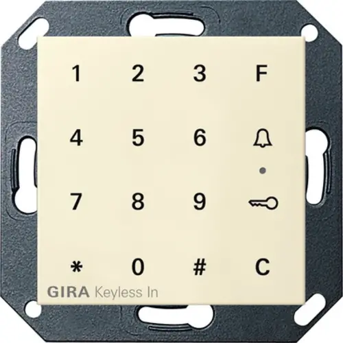 Gira 260501 bedieningselement keyless in Systeem 55