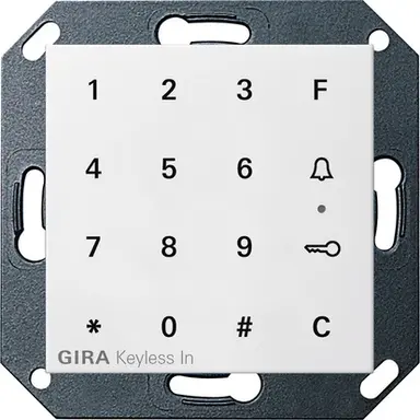 Gira 260527 bedieningselement keyless in Systeem 55