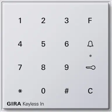 Gira 260566 bedieningselement keyls in zTX44 wit