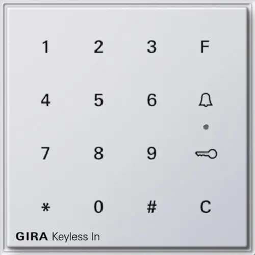 Gira 260566 bedieningselement keyls in zTX44 wit