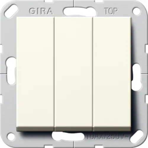 Gira 284401 drukcontact 3-voudig maakcontact 1-polig