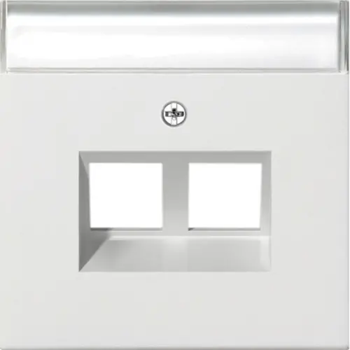 Gira 2640112 inzplaat 2x MJ 30 graden F100 wit glans