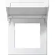 Gira 2658112 montageplaat 45x45 klapdeksel F100