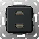 Gira 567210 aansl 2xhdmi kab zmt comm