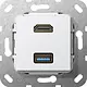 Gira 567803 aansl hdmi/USB b comm
