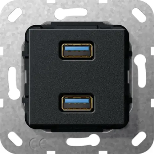 Gira 568410 aansl 2xUSB3 bus zmt comm
