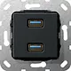 Gira 568410 aansl 2xUSB3 bus zmt comm