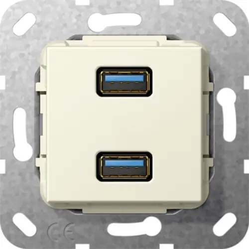 Gira 568501 aansl 2xUSB3 kab comm