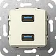 Gira 568501 aansl 2xUSB3 kab comm