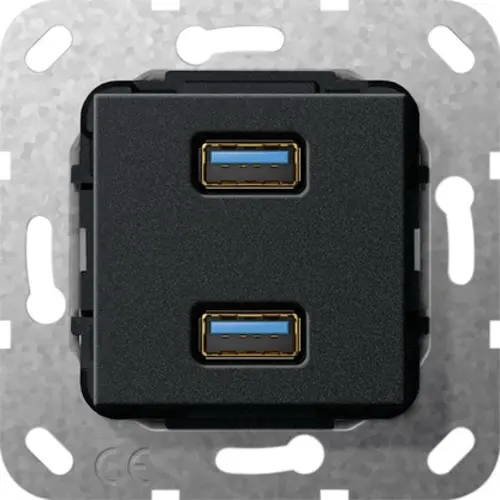 Gira 568510 aansl 2xUSB3 kab zmt comm