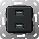 Gira 568510 aansl 2xUSB3 kab zmt comm