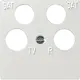 Gira 025903 inzpl 4x coax sat2 Systeem 55