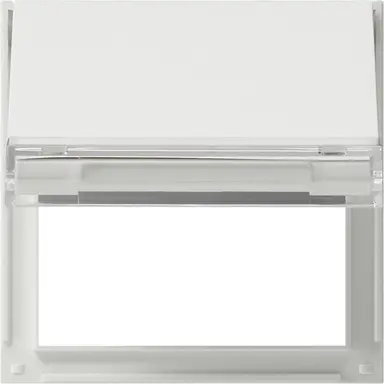 Gira 068066 adapterraam met klapdeksel en tekstkader TX44 wit