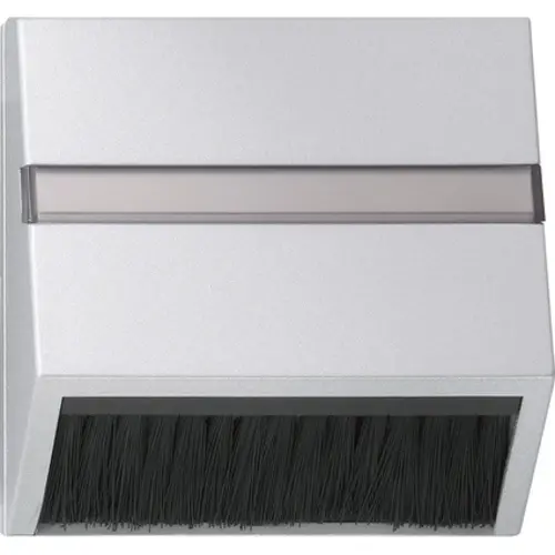 Gira 068226 afdekkap opsteekbaar 50x50mm zonder draagring Systeem 55 aluminium mat