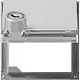 Gira 069765 adapterraam met klapdeksel, slot gelijksluitend en tekstkader TX44 aluminium