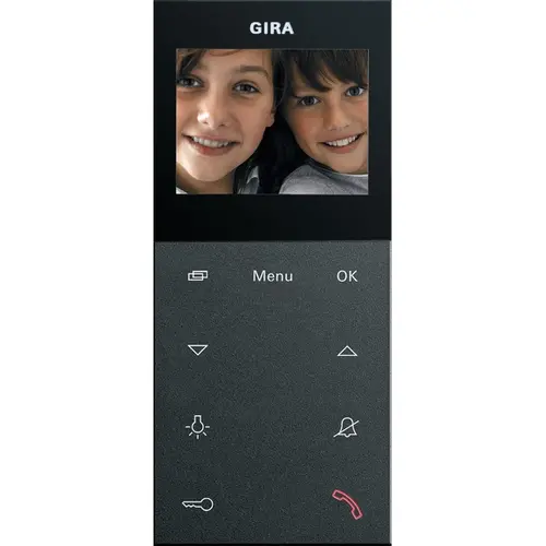 Gira 123928 huisstation video opbouw Plus Systeem 55 antraciet mat