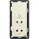 Gira 282001 scheerwandcontactdoos 115 - 230 V creme glans