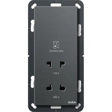 Gira 282028 scheerwandcontactdoos 115 - 230 V antraciet mat