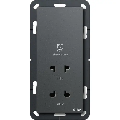Gira 282028 scheerwandcontactdoos 115 - 230 V antraciet mat