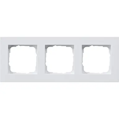 Gira 0213295 afdekraam 3-voudig E2 vlak wit glans