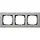 Gira 0213335 afdekraam 3-voudig E2 vlak edelstaal