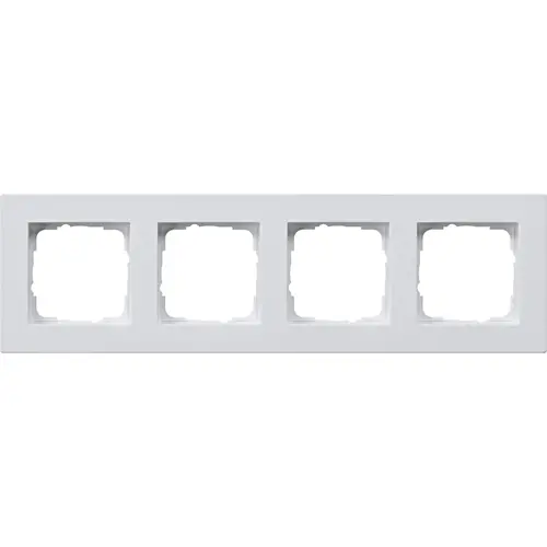 Gira 0214225 afdekraam 4-voudig E2 vlak wit mat
