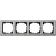 Gira 021433 afdekraam 4-voudig E2 edelstaal