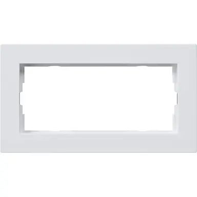 Gira 1002225 afdekraam 2-voudig zonder middenstijl E2 vlak wit mat