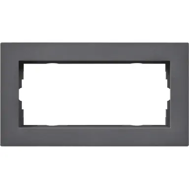 Gira 1002235 afdekraam 2-voudig zonder middenstijl E2 vlak antraciet mat