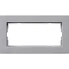 Gira 1002255 afdekraam 2-voudig zonder middenstijl E2 vlak aluminium mat