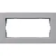 Gira 1002255 afdekraam 2-voudig zonder middenstijl E2 vlak aluminium mat