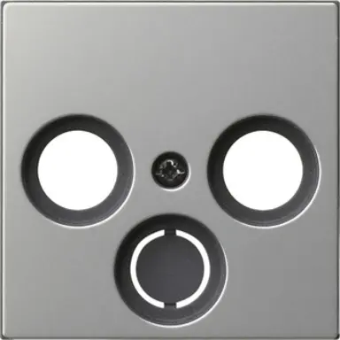 Gira 0869600 centraalplaat antenne / COAX wandcontactdoos Systeem 55 edelstaal