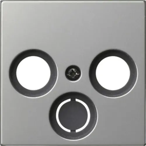 Gira 0869600 centraalplaat antenne / COAX wandcontactdoos Systeem 55 edelstaal