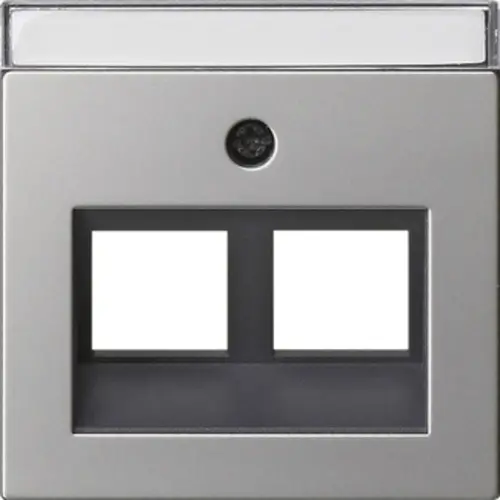 Gira 2640600 afd30 tekstkader draagring mj2-voudig Systeem 55 edelstaal