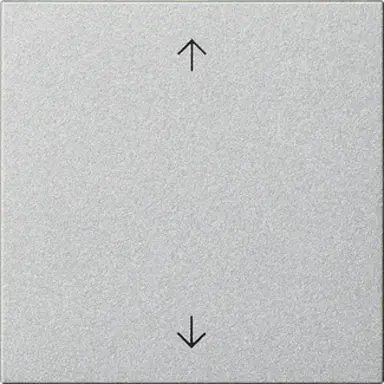 Gira 536126 Systeem 3000 jaloezie/tastdimmerknop met pijlen Systeem 55 aluminium mat