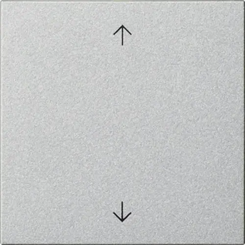 Gira 536126 Systeem 3000 jaloezie/tastdimmerknop met pijlen Systeem 55 aluminium mat