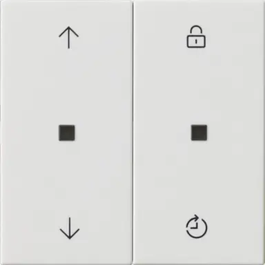 Gira 536303 Systeem 3000 Memory bedieningselement met pijlsymbolen Systeem 55 wit glans