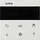 Gira 536603 Systeem 3000 jaloezie- en schakelklok knop met display Systeem 55 wit glans