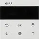 Gira 536627 jaloezie- en schakelklok knop met display Systeem 3000 Systeem 55 wit mat