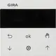 Gira 536627 Systeem 3000 jaloezie- en schakelklok knop met display Systeem 55 wit mat