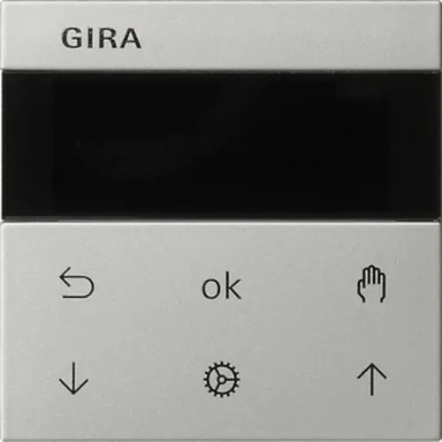 Gira 5366600 Systeem 3000 jaloezie- en schakelklok knop met display Systeem 55 edelstaal